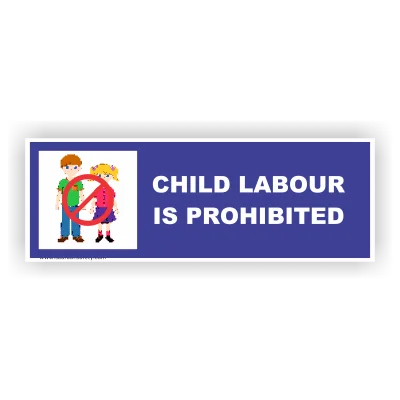 Child Labour Warning Sign 1